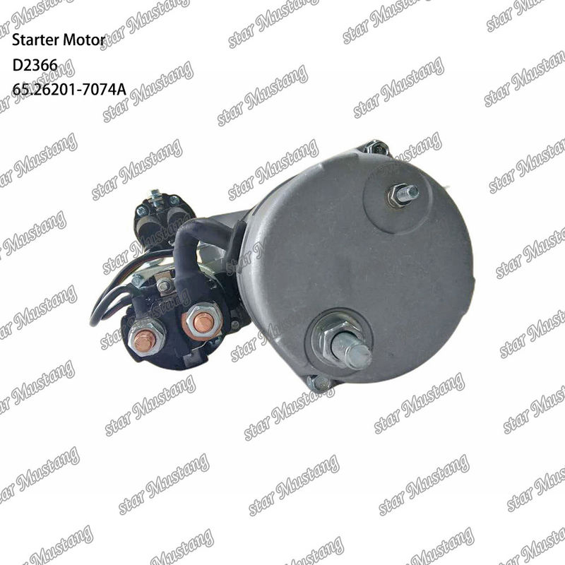 D2366 ইঞ্জিন স্টার্টার মোটর 39MT 24V 9.0KW 11T 65.26201-7074A DOOSAN DAEWOO ইঞ্জিন খুচরা যন্ত্রাংশের জন্য