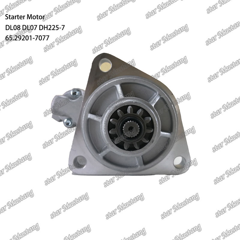 DL08 DL07 DH225-7 ইঞ্জিন স্টার্টার মোটর 24V 11T 5.5KW 65.29201-7077 DOOSAN DAEWOO ইঞ্জিন খুচরা যন্ত্রাংশের জন্য