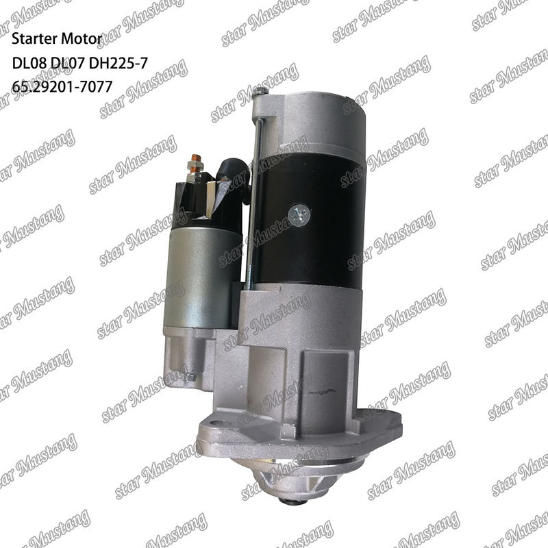 DL08 DL07 DH225-7 ইঞ্জিন স্টার্টার মোটর 24V 11T 5.5KW 65.29201-7077 DOOSAN DAEWOO ইঞ্জিন খুচরা যন্ত্রাংশের জন্য