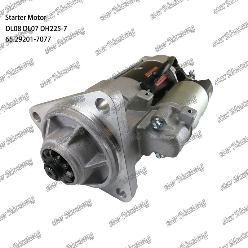 DL08 DL07 DH225-7 ইঞ্জিন স্টার্টার মোটর 24V 11T 5.5KW 65.29201-7077 DOOSAN DAEWOO ইঞ্জিন খুচরা যন্ত্রাংশের জন্য