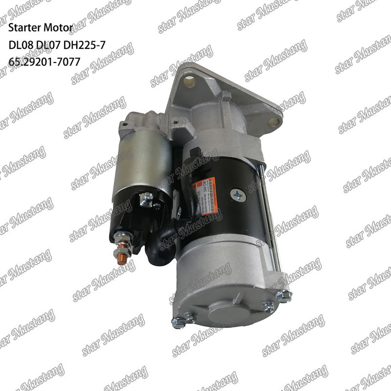 DL08 DL07 DH225-7 ইঞ্জিন স্টার্টার মোটর 24V 11T 5.5KW 65.29201-7077 DOOSAN DAEWOO ইঞ্জিন খুচরা যন্ত্রাংশের জন্য