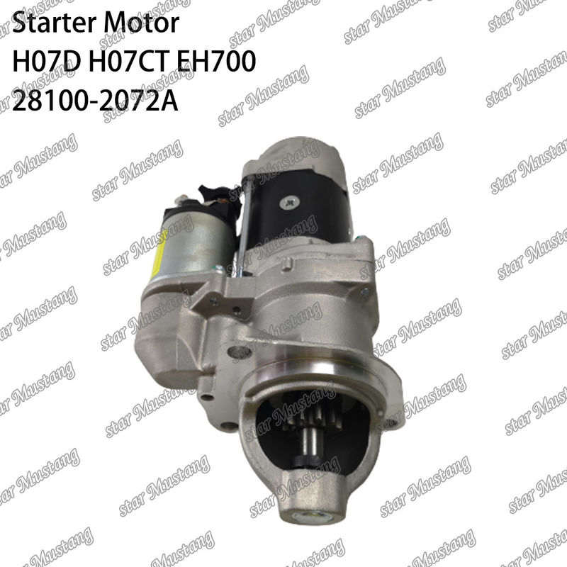 H07D H07CT EH700 EX220-5 ইঞ্জিন স্টার্টার মোটর 24V 11T 5.5KW 28100-2072A 28100-1443A 28100-2271 HINO ইঞ্জিনের খুচরা যন্ত্রাংশের জন্য