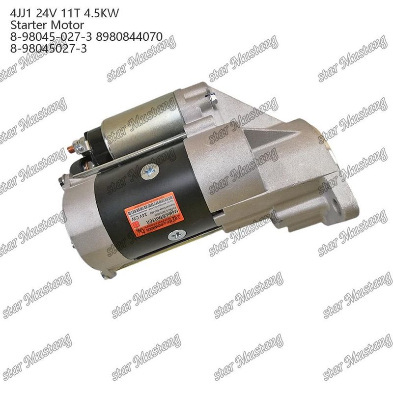 4JJ1 ইঞ্জিন স্টার্টার মোটর 24V 11T 4.5KW 8-98045-027-3 8980844070 8-98045027-3 ISUZU ইঞ্জিন খুচরা যন্ত্রাংশের জন্য