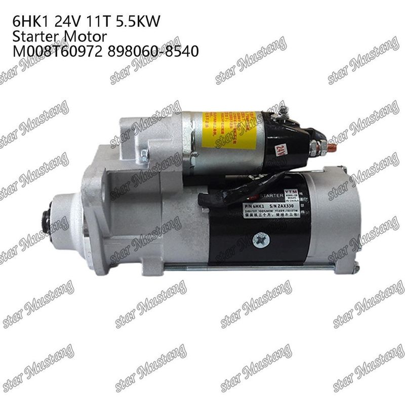 6HK1 ইঞ্জিন স্টার্টার মোটর 24V 11T 5.5KW M008T60972 898060-8540 ISUZU ইঞ্জিন খুচরা যন্ত্রাংশের জন্য