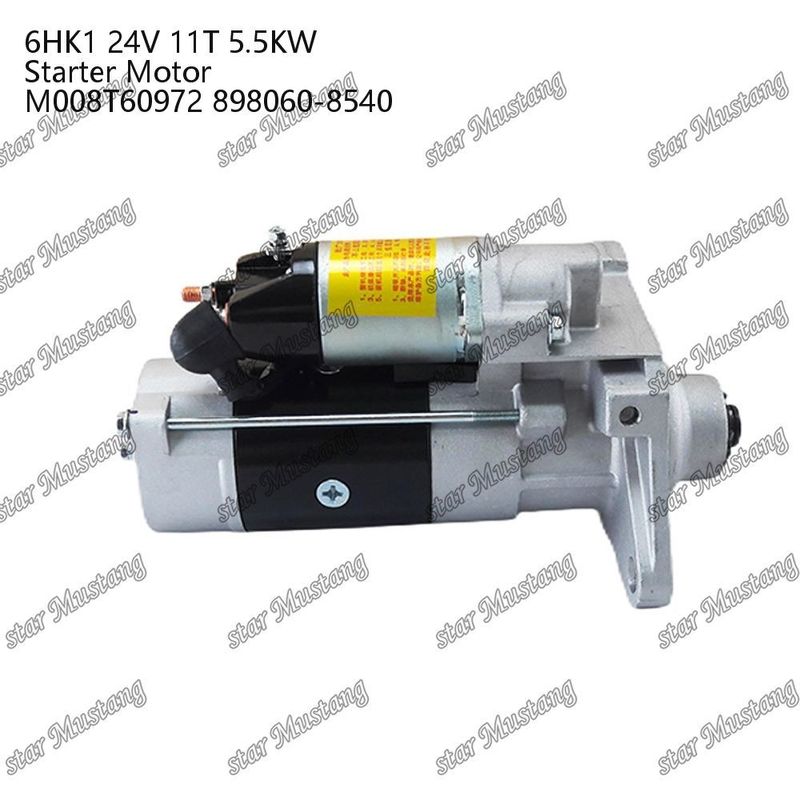 6HK1 ইঞ্জিন স্টার্টার মোটর 24V 11T 5.5KW M008T60972 898060-8540 ISUZU ইঞ্জিন খুচরা যন্ত্রাংশের জন্য