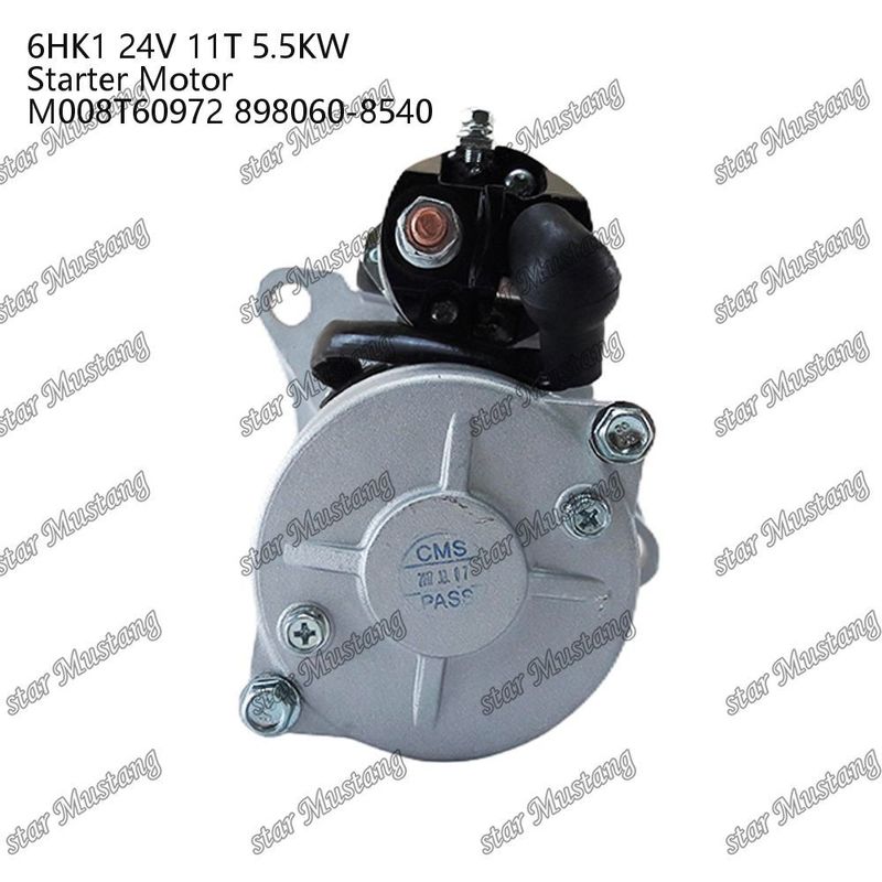 6HK1 ইঞ্জিন স্টার্টার মোটর 24V 11T 5.5KW M008T60972 898060-8540 ISUZU ইঞ্জিন খুচরা যন্ত্রাংশের জন্য