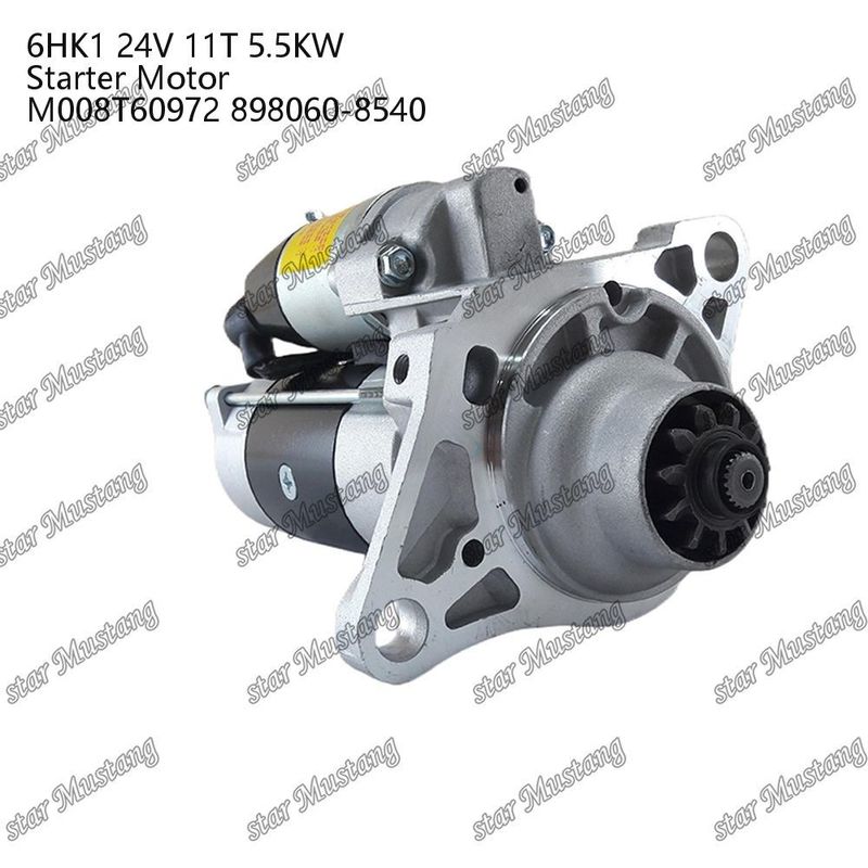 6HK1 ইঞ্জিন স্টার্টার মোটর 24V 11T 5.5KW M008T60972 898060-8540 ISUZU ইঞ্জিন খুচরা যন্ত্রাংশের জন্য