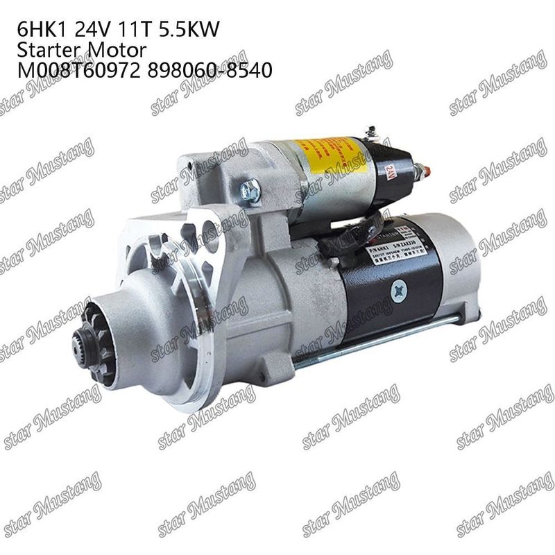 6HK1 ইঞ্জিন স্টার্টার মোটর 24V 11T 5.5KW M008T60972 898060-8540 ISUZU ইঞ্জিন খুচরা যন্ত্রাংশের জন্য