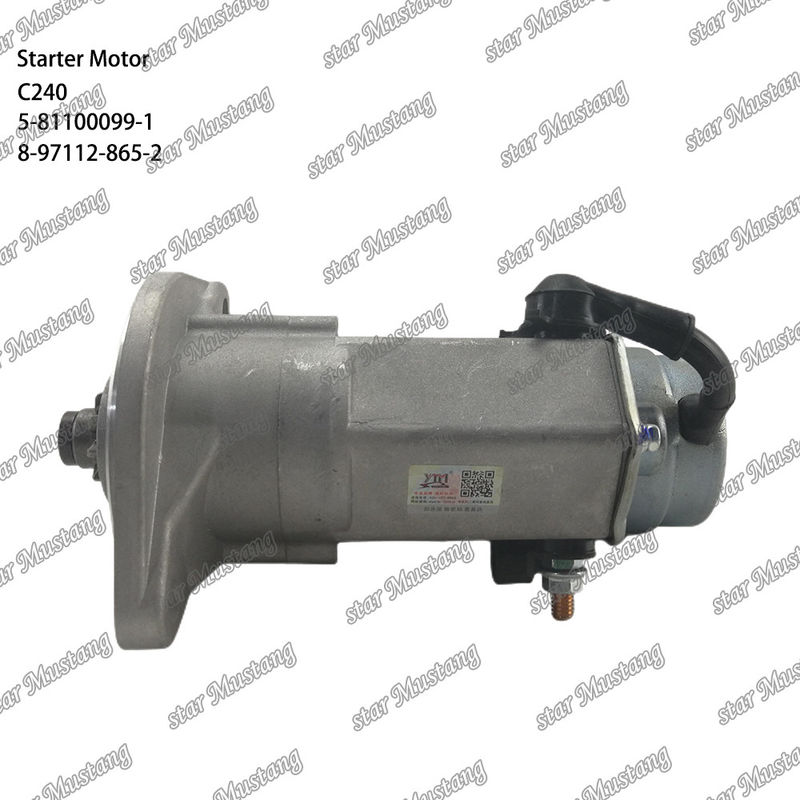 C240 ইঞ্জিন স্টার্টার মোটর 9T 12V 5-81100099-1 8-97112-865-2 ISUZU ইঞ্জিন খুচরা যন্ত্রাংশের জন্য