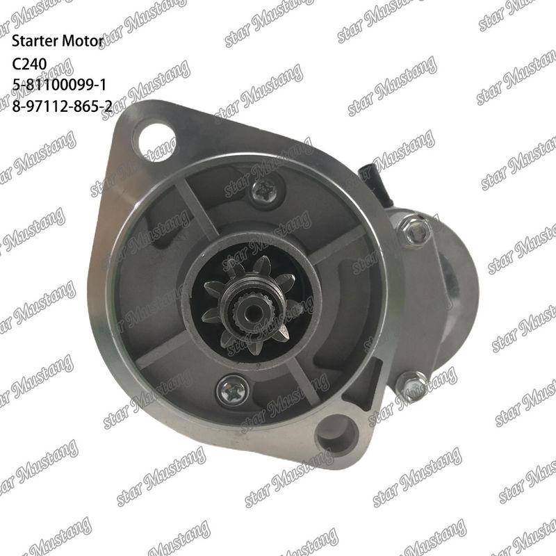 C240 ইঞ্জিন স্টার্টার মোটর 9T 12V 5-81100099-1 8-97112-865-2 ISUZU ইঞ্জিন খুচরা যন্ত্রাংশের জন্য