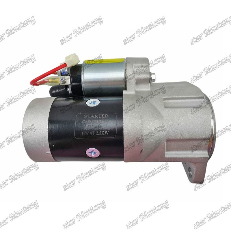 4D106 4TNE94 ইঞ্জিন স্টার্টার মোটর 12V 9T 2.8KW R60-7 YANMAR ইঞ্জিন খুচরা যন্ত্রাংশের জন্য