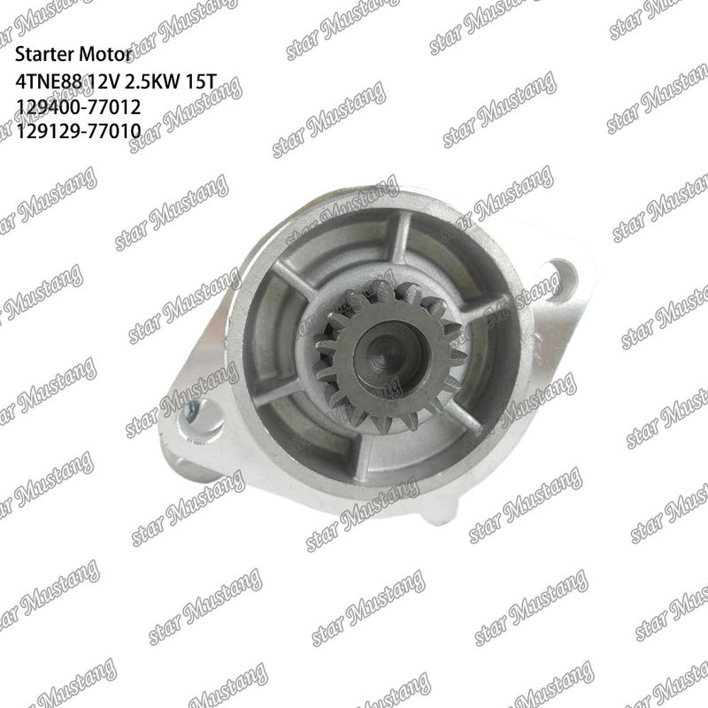4TNE88 ইঞ্জিন স্টার্টার মোটর 12V 2.5KW 15T 129400-77012 129129-77010 YANMAR ইঞ্জিন খুচরা যন্ত্রাংশের জন্য