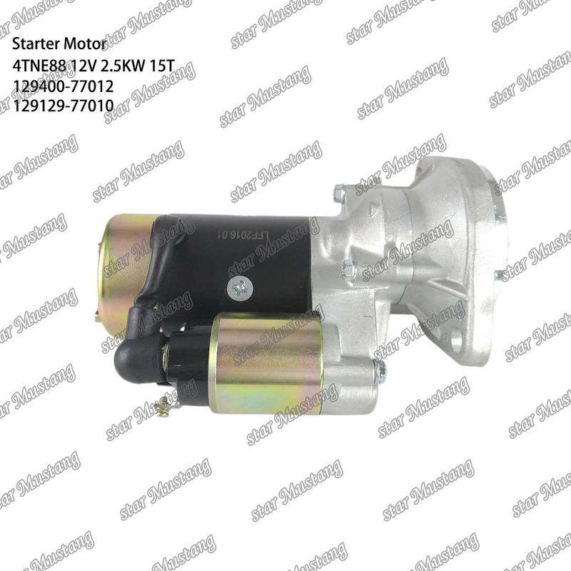 4TNE88 ইঞ্জিন স্টার্টার মোটর 12V 2.5KW 15T 129400-77012 129129-77010 YANMAR ইঞ্জিন খুচরা যন্ত্রাংশের জন্য