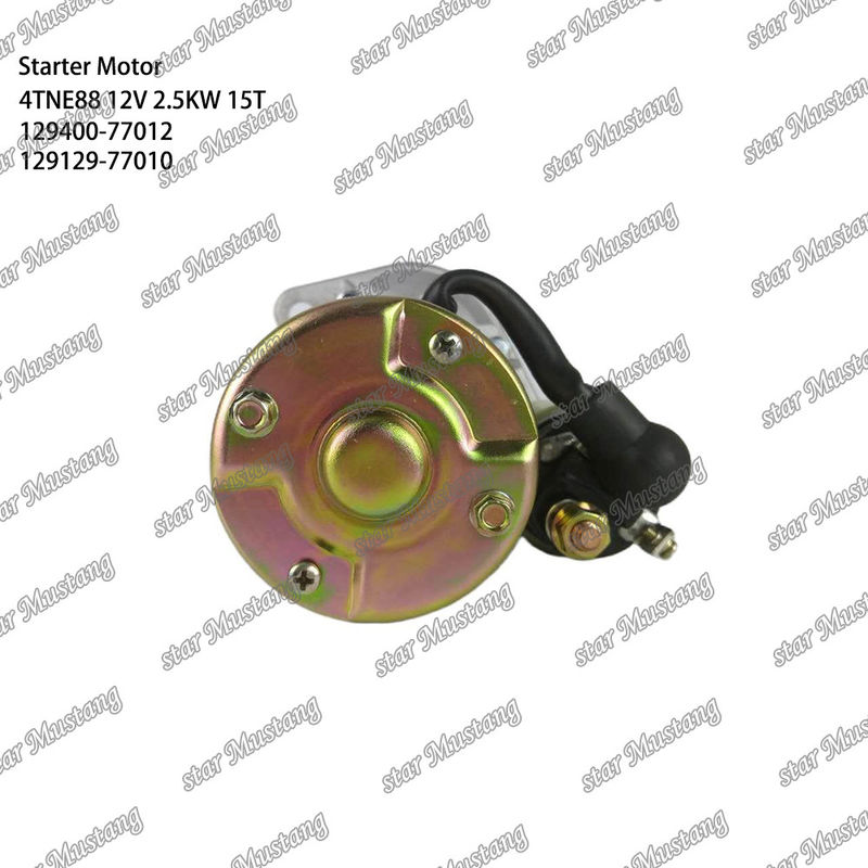 4TNE88 ইঞ্জিন স্টার্টার মোটর 12V 2.5KW 15T 129400-77012 129129-77010 YANMAR ইঞ্জিন খুচরা যন্ত্রাংশের জন্য