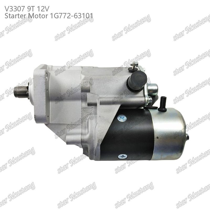 স্টার্টার মোটর V3307 9T 12V 1G772-63101 KUBOTA ইঞ্জিনের জন্য উপযুক্ত