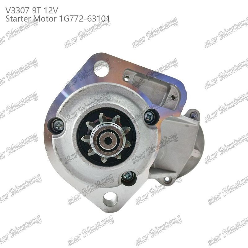 স্টার্টার মোটর V3307 9T 12V 1G772-63101 KUBOTA ইঞ্জিনের জন্য উপযুক্ত