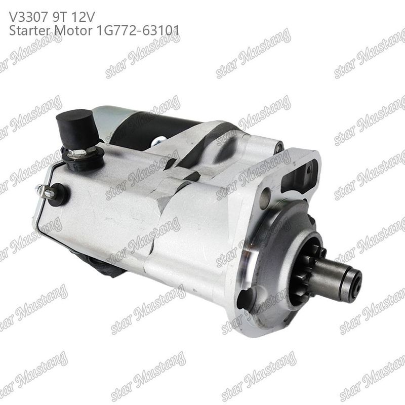 স্টার্টার মোটর V3307 9T 12V 1G772-63101 KUBOTA ইঞ্জিনের জন্য উপযুক্ত