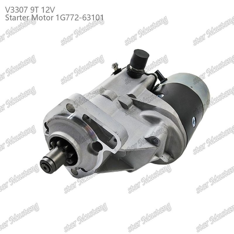 স্টার্টার মোটর V3307 9T 12V 1G772-63101 KUBOTA ইঞ্জিনের জন্য উপযুক্ত