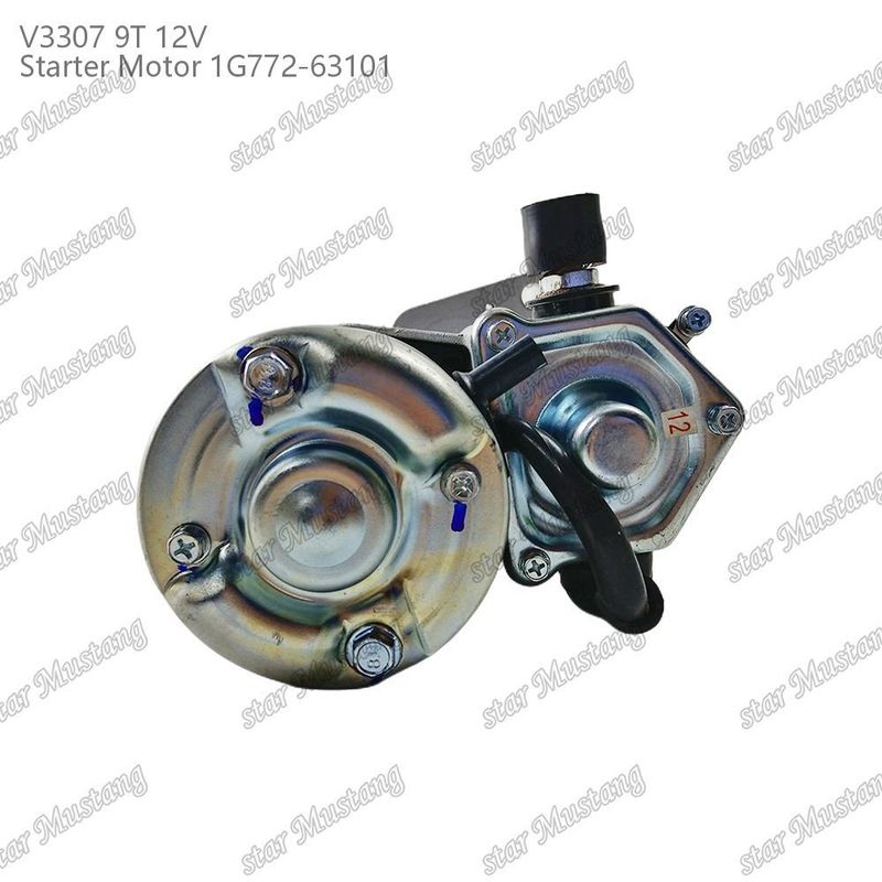 স্টার্টার মোটর V3307 9T 12V 1G772-63101 KUBOTA ইঞ্জিনের জন্য উপযুক্ত