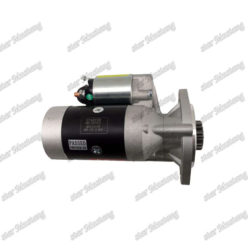 ইন্জিন স্টার্টার মোটর 12V 15T 2.8KW YANMAR ইঞ্জিন খুচরা যন্ত্রাংশের জন্য