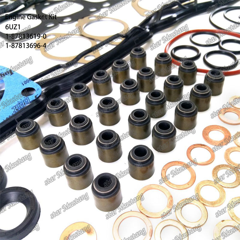 সম্পূর্ণ গ্যাসকেট কিট 6UZ1 1-87813619-0 1-87813696-4 ISUZU ইঞ্জিনের জন্য উপযুক্ত