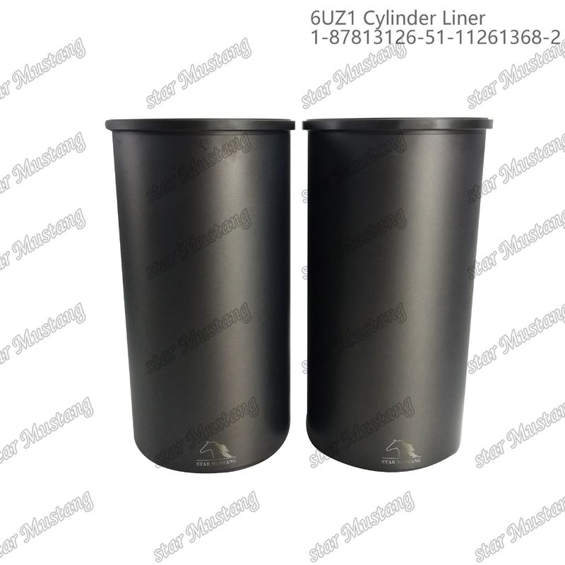 সিলিন্ডার লাইনার 6UZ1 1-87813126-5 1-11261368-2 ISUZU ইঞ্জিনের জন্য উপযুক্ত