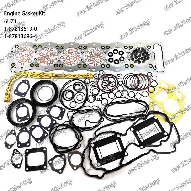 সম্পূর্ণ গ্যাসকেট কিট 6UZ1 1-87813619-0 1-87813696-4 ইসুজু ইঞ্জিনের জন্য উপযুক্ত
