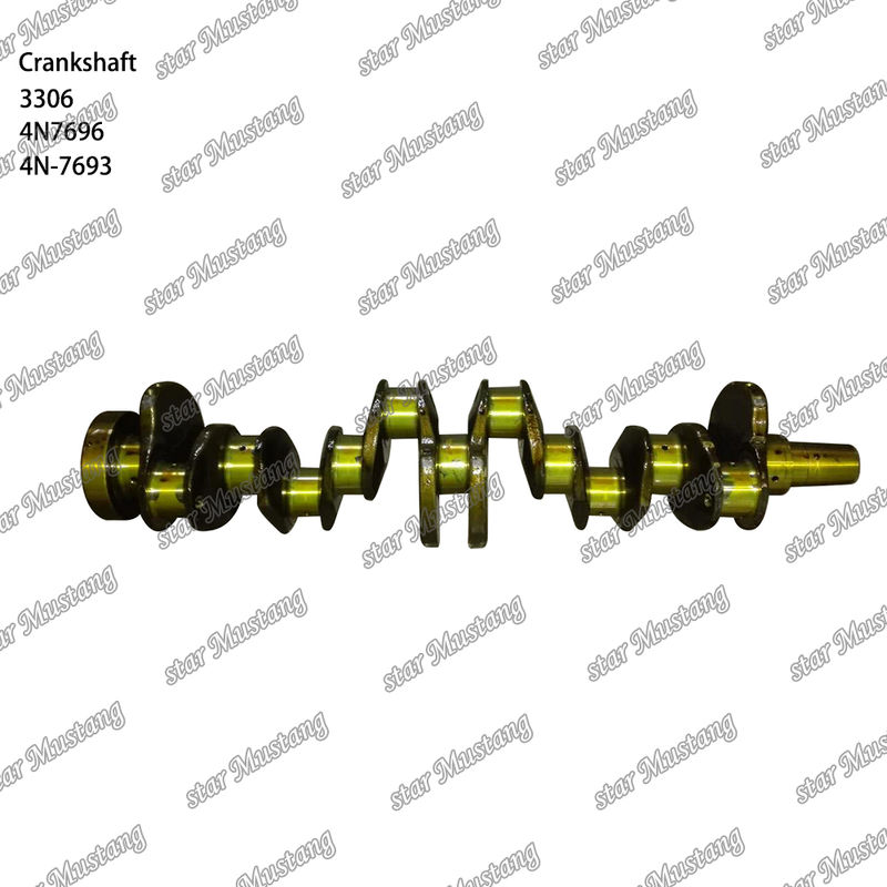 ফোরজড ইস্পাত 4N7696 4N-7693 ক্যাট ডিজেল ইঞ্জিন যন্ত্রাংশ 3306  খননকারী বাস ট্রাক ক্র্যাঙ্কশ্যাফ্ট